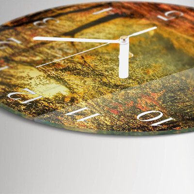Horloge ronde L'automne en forêt