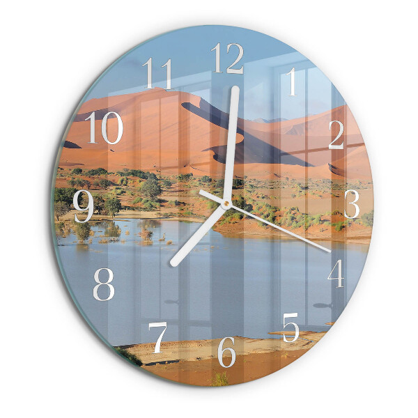 Horloge ronde Désert