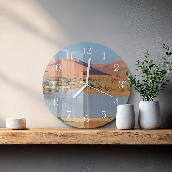 Horloge ronde Désert