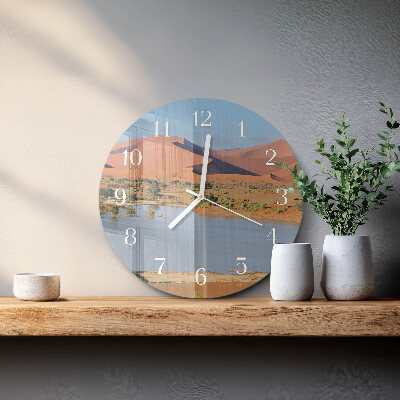 Horloge ronde Désert