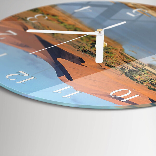 Horloge ronde Désert