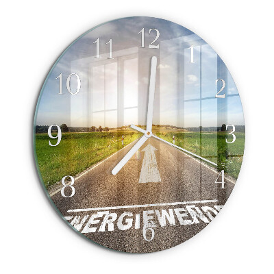 Horloge ronde Champ de chemin