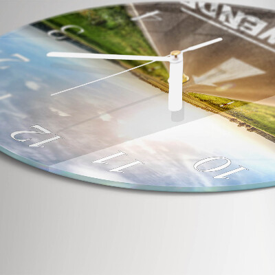 Horloge ronde Champ de chemin