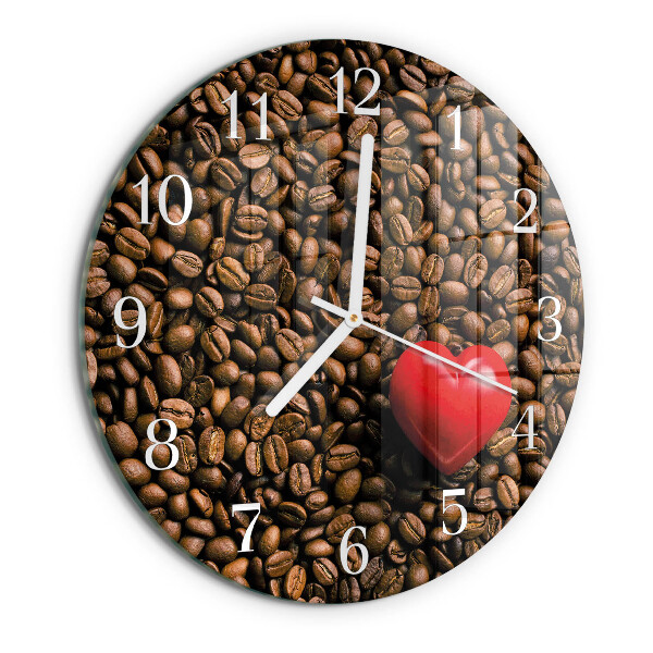 Horloge ronde Café en grains