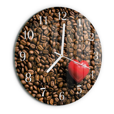 Horloge ronde Café en grains