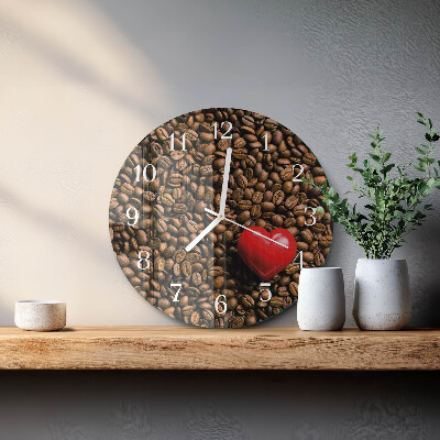 Horloge ronde Café en grains