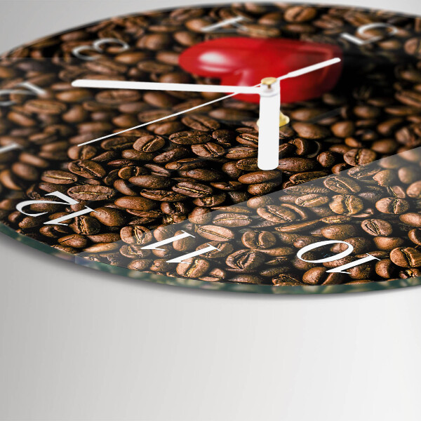 Horloge ronde Café en grains