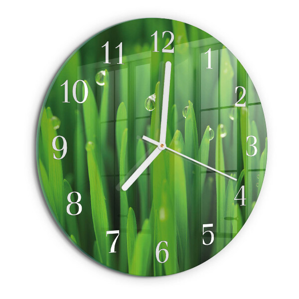 Horloge ronde Herbe