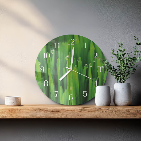 Horloge ronde Herbe