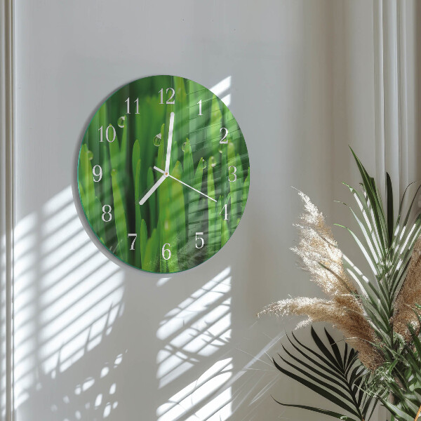 Horloge ronde Herbe