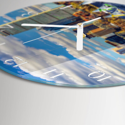 Horloge ronde Voiliers