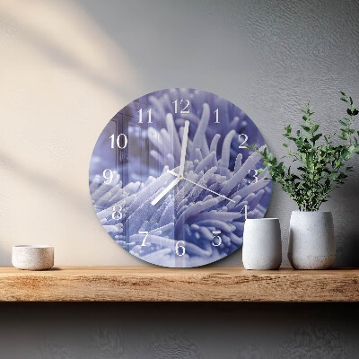 Horloge ronde Anémone