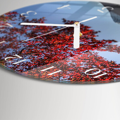 Horloge ronde Feuilles de montagne