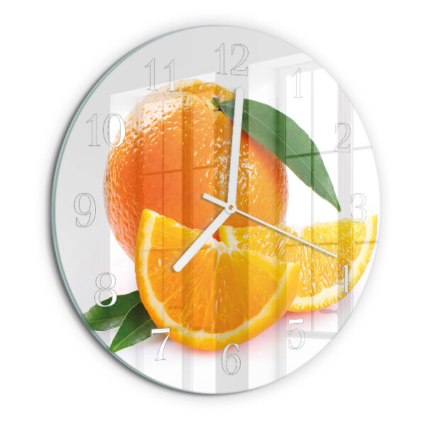 Horloge ronde Oranges