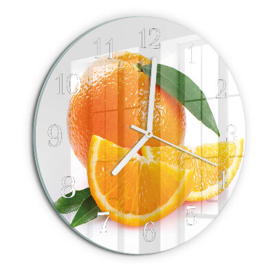 Horloge ronde Oranges