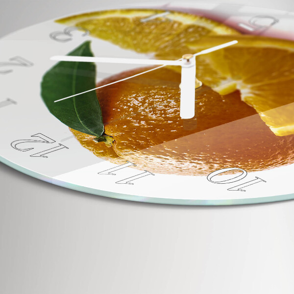 Horloge ronde Oranges
