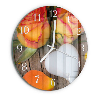 Horloge ronde Cœur