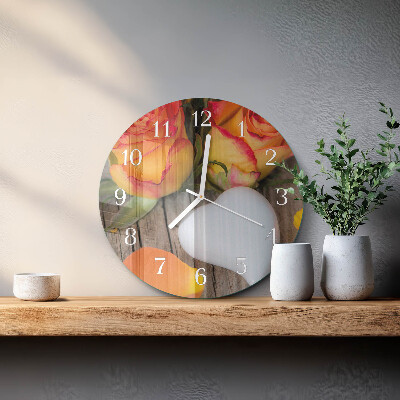Horloge ronde Cœur