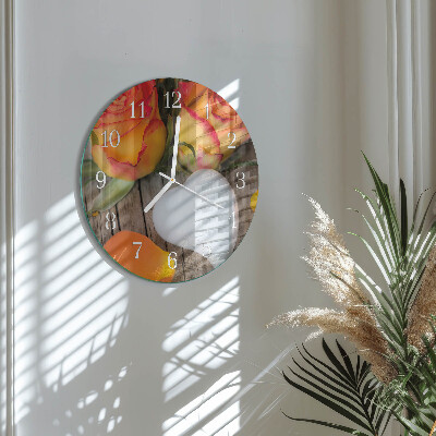 Horloge ronde Cœur