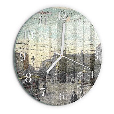 Horloge ronde Carte postale