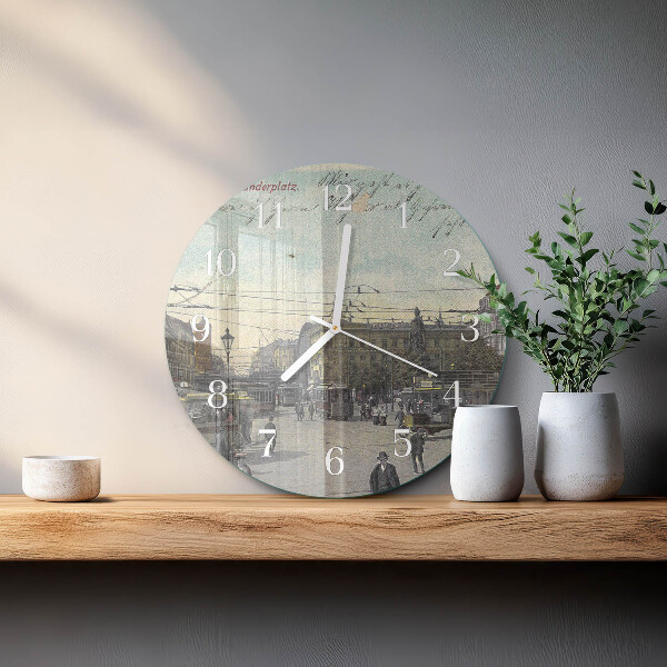 Horloge ronde Carte postale
