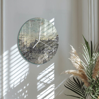 Horloge ronde Carte postale