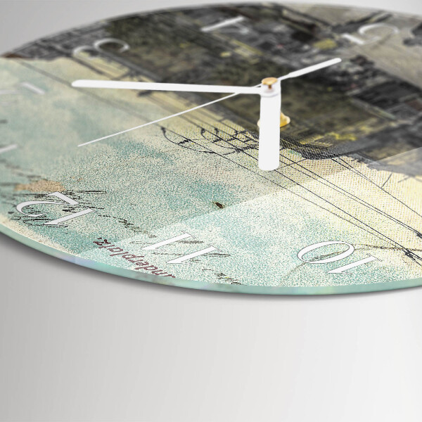 Horloge ronde Carte postale