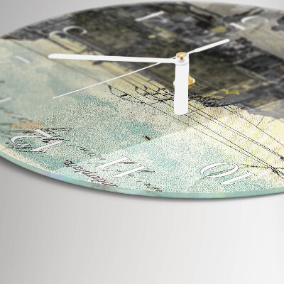 Horloge ronde Carte postale