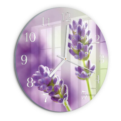Horloge ronde Lavande