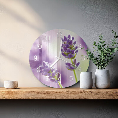 Horloge ronde Lavande