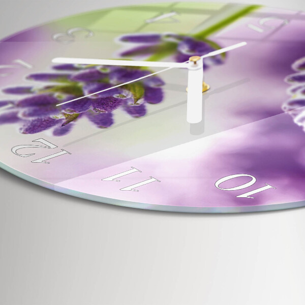 Horloge ronde Lavande