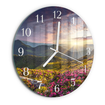 Horloge ronde Paysage