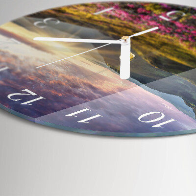 Horloge ronde Paysage