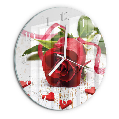 Horloge ronde Rose