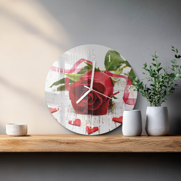 Horloge ronde Rose