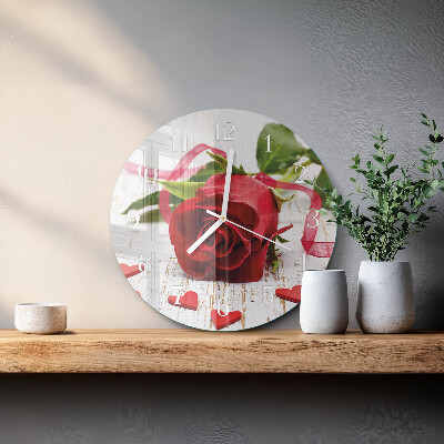 Horloge ronde Rose