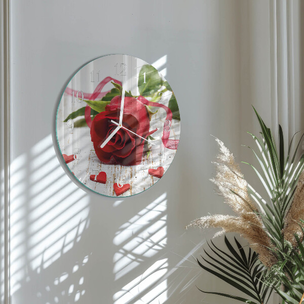 Horloge ronde Rose