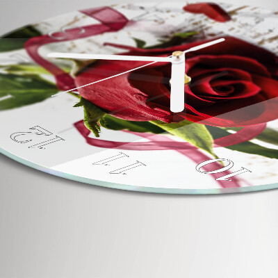 Horloge ronde Rose