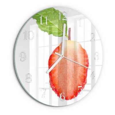 Horloge ronde Fraise