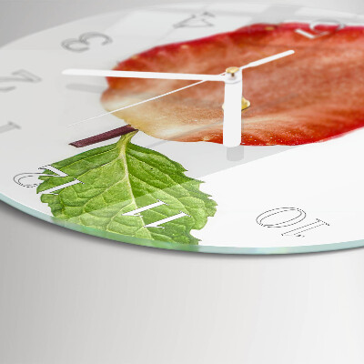 Horloge ronde Fraise