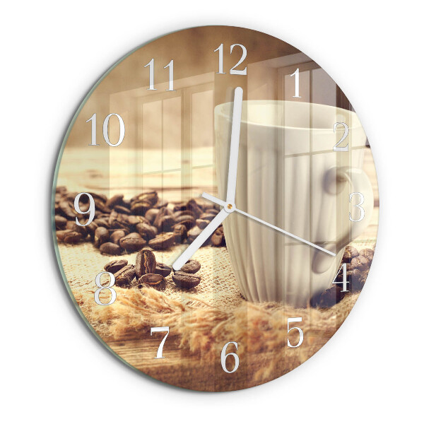Horloge ronde Café