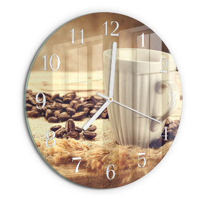 Horloge ronde Café