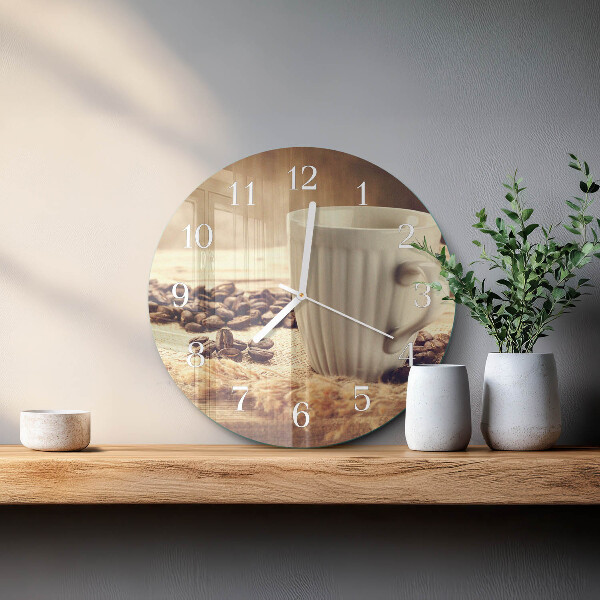 Horloge ronde Café