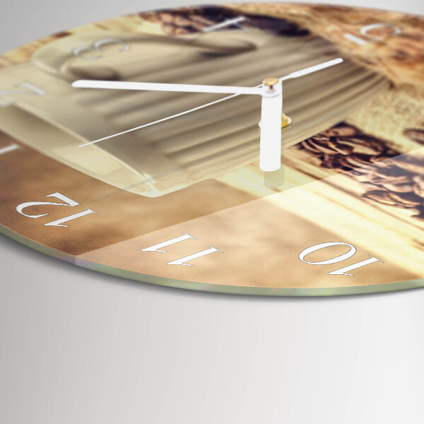 Horloge ronde Café