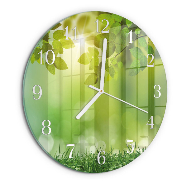 Horloge ronde Printemps