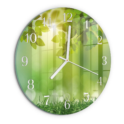 Horloge ronde Printemps