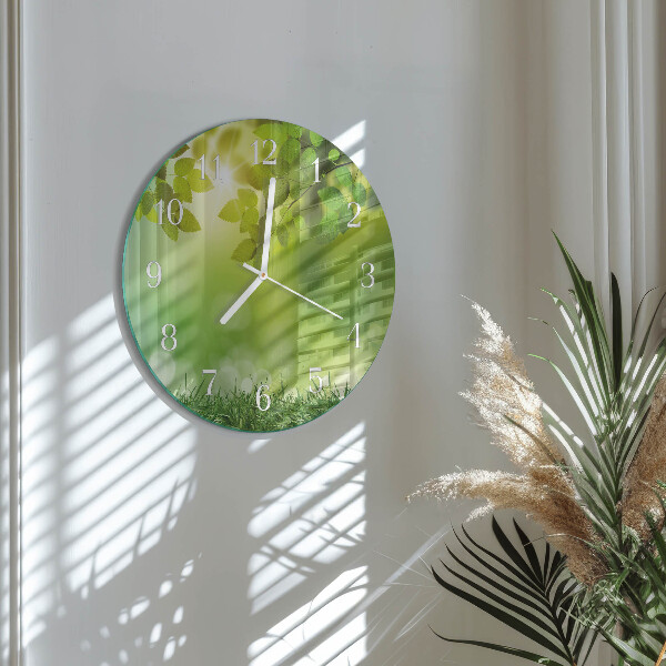 Horloge ronde Printemps