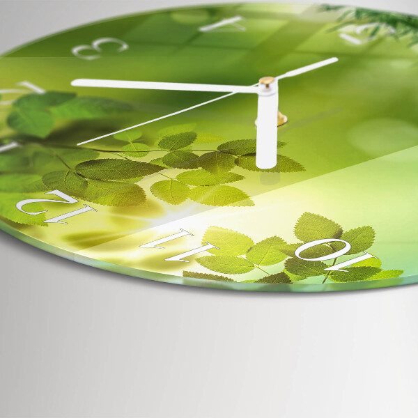 Horloge ronde Printemps