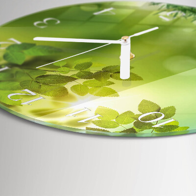Horloge ronde Printemps