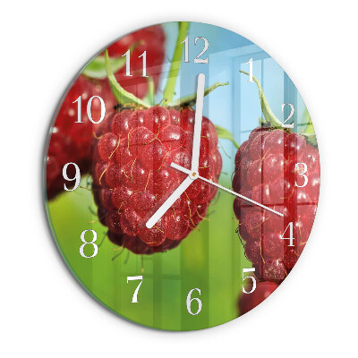 Horloge ronde Framboises